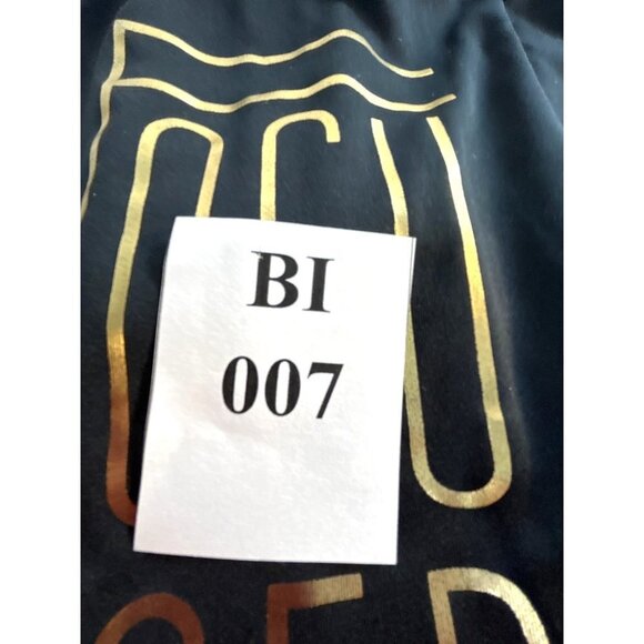 All in Motion Girls Athletic Graphic Top Hi Lo Hem Black/Gold Size M 7/8 - Picture 5 of 5